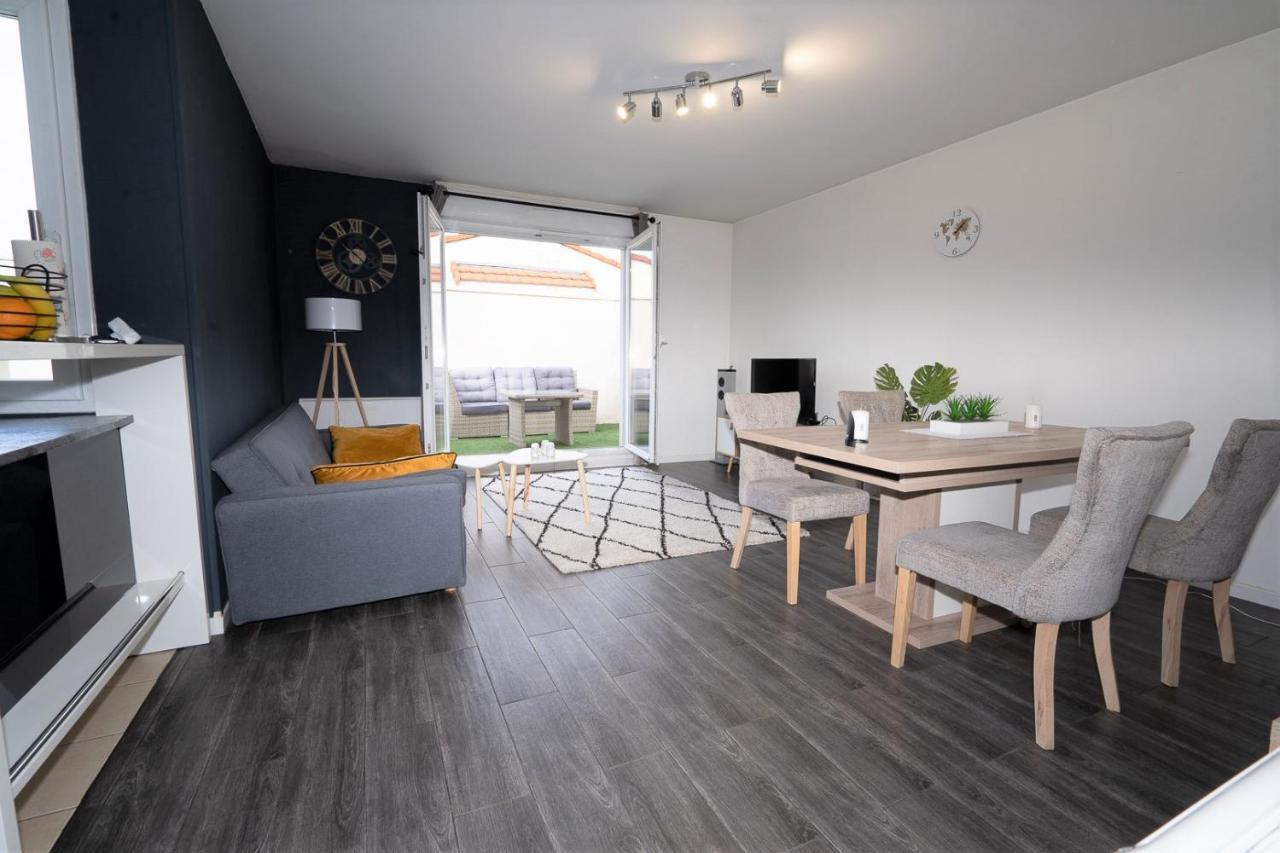 T3-Rare-2 Chambres-Parking Gratuit-2 Terrasses-Netflix-Proche Paris-La Defense Argenteuil Exterior foto